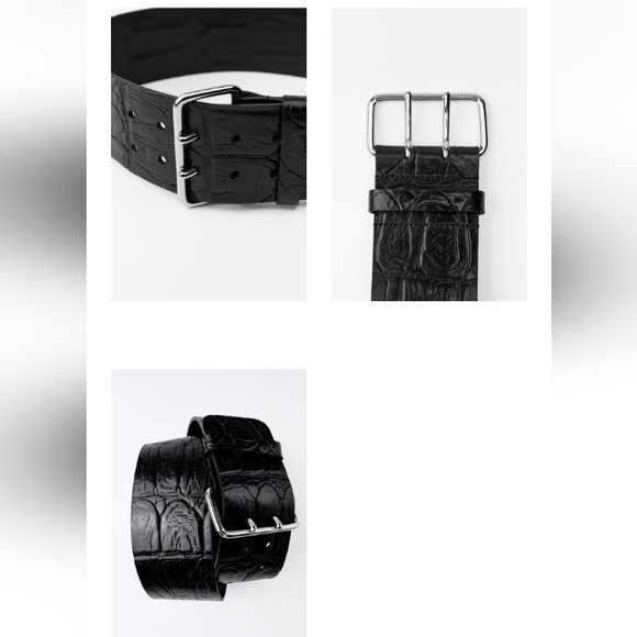 Zara Elegant Leather Belt Sz-34 main image 9